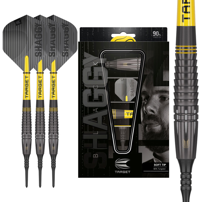 Scott "Shaggy" Williams BLACK 90% Softdarts - DreamDarts Dartshop