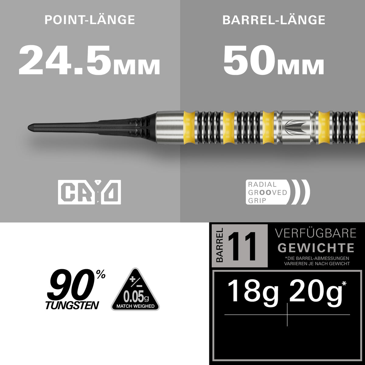 BUZZ 11 90% Softdarts - DreamDarts Dartshop