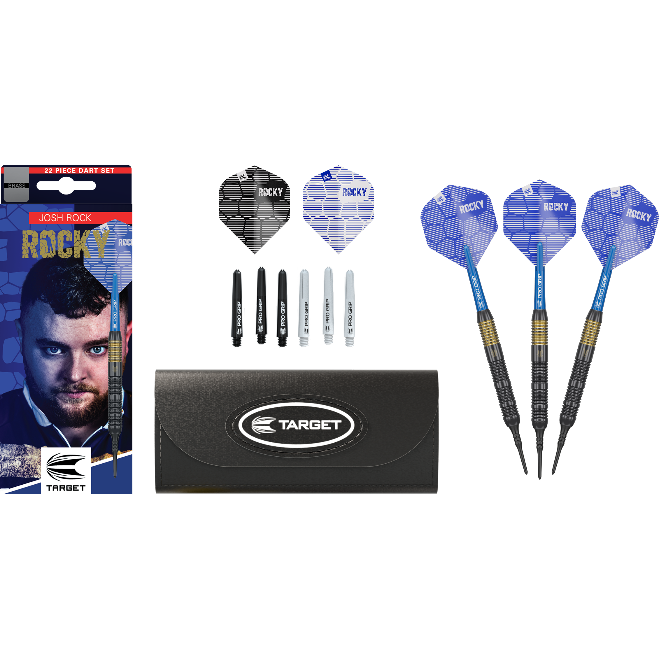 Josh Rock Brass 18 Gramm Softdarts - DreamDarts Dartshop