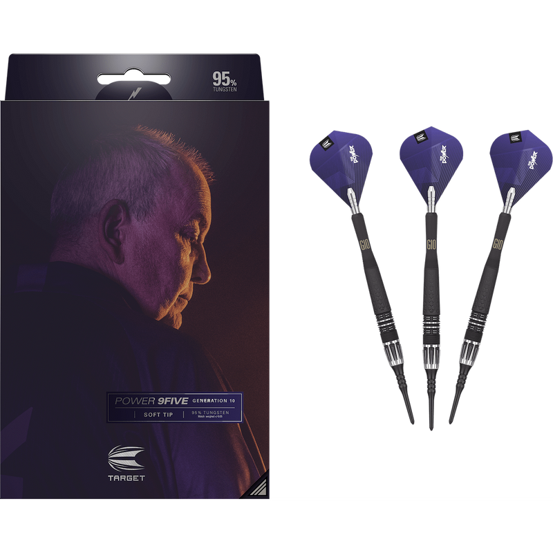 Phil Taylor Power 9FIVE G10 95% Softdarts - DreamDarts Dartshop