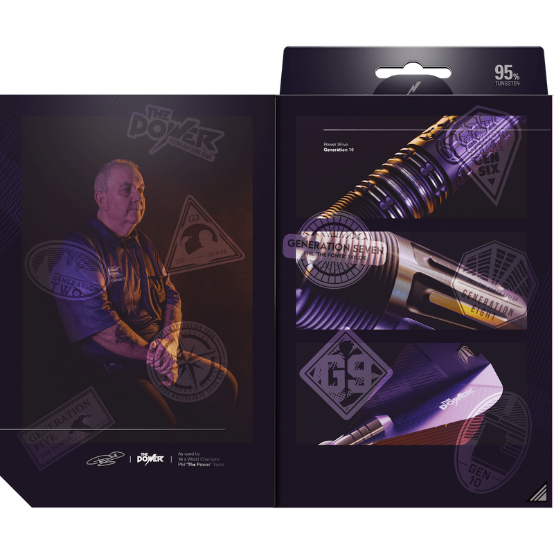 Phil Taylor Power 9FIVE G10 95% Softdarts - DreamDarts Dartshop