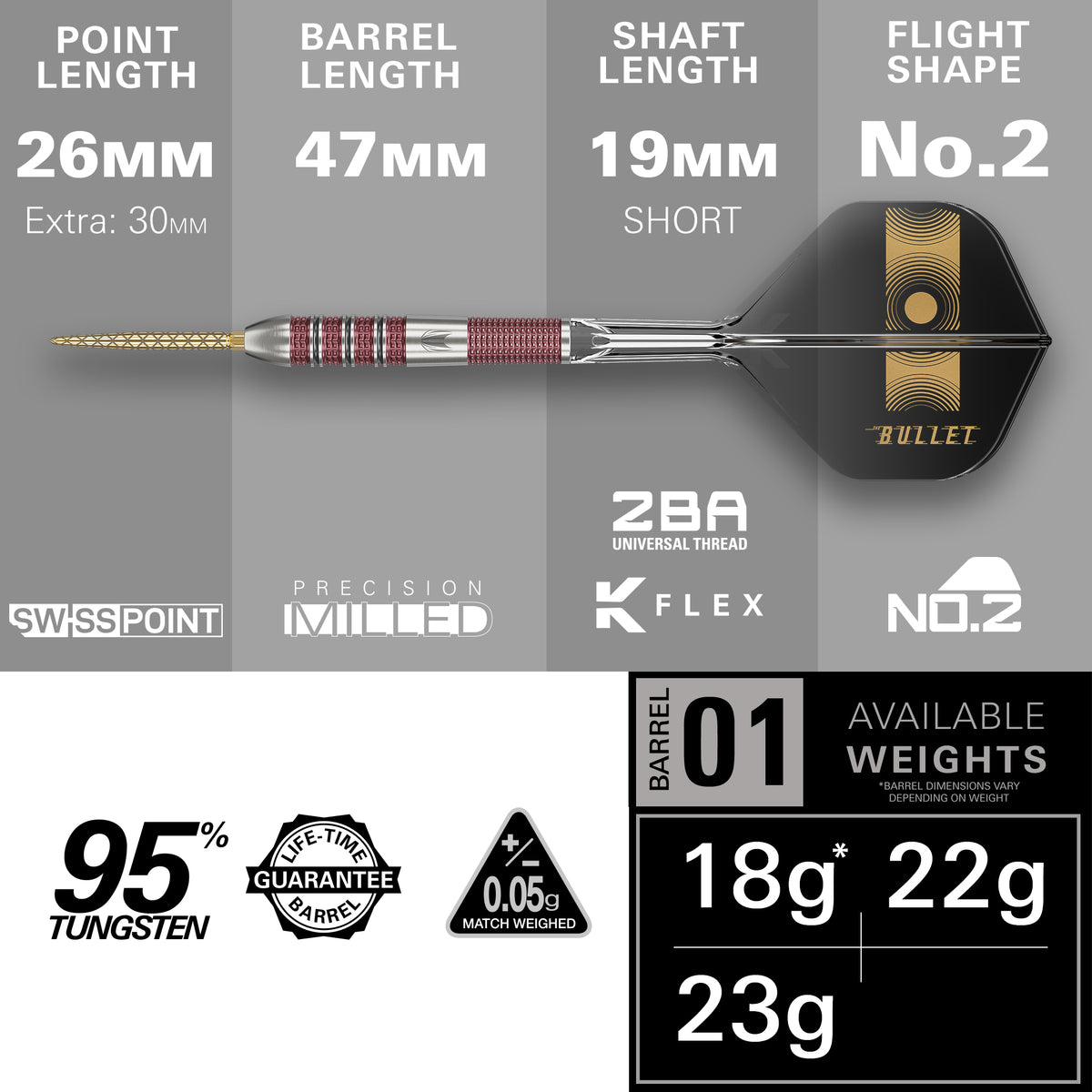 Steven Bunting 95k SP Steeldarts - DreamDarts Dartshop