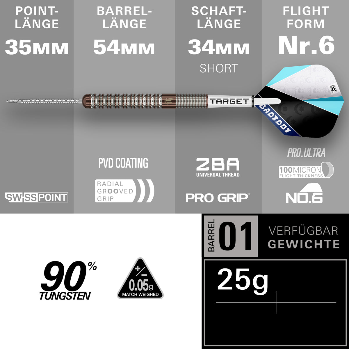 ADAM LIPSCOMBE GEN 1 90% Steeldarts - DreamDarts Dartshop