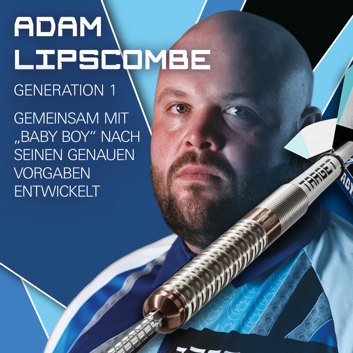 ADAM LIPSCOMBE GEN 1 90% Steeldarts - DreamDarts Dartshop