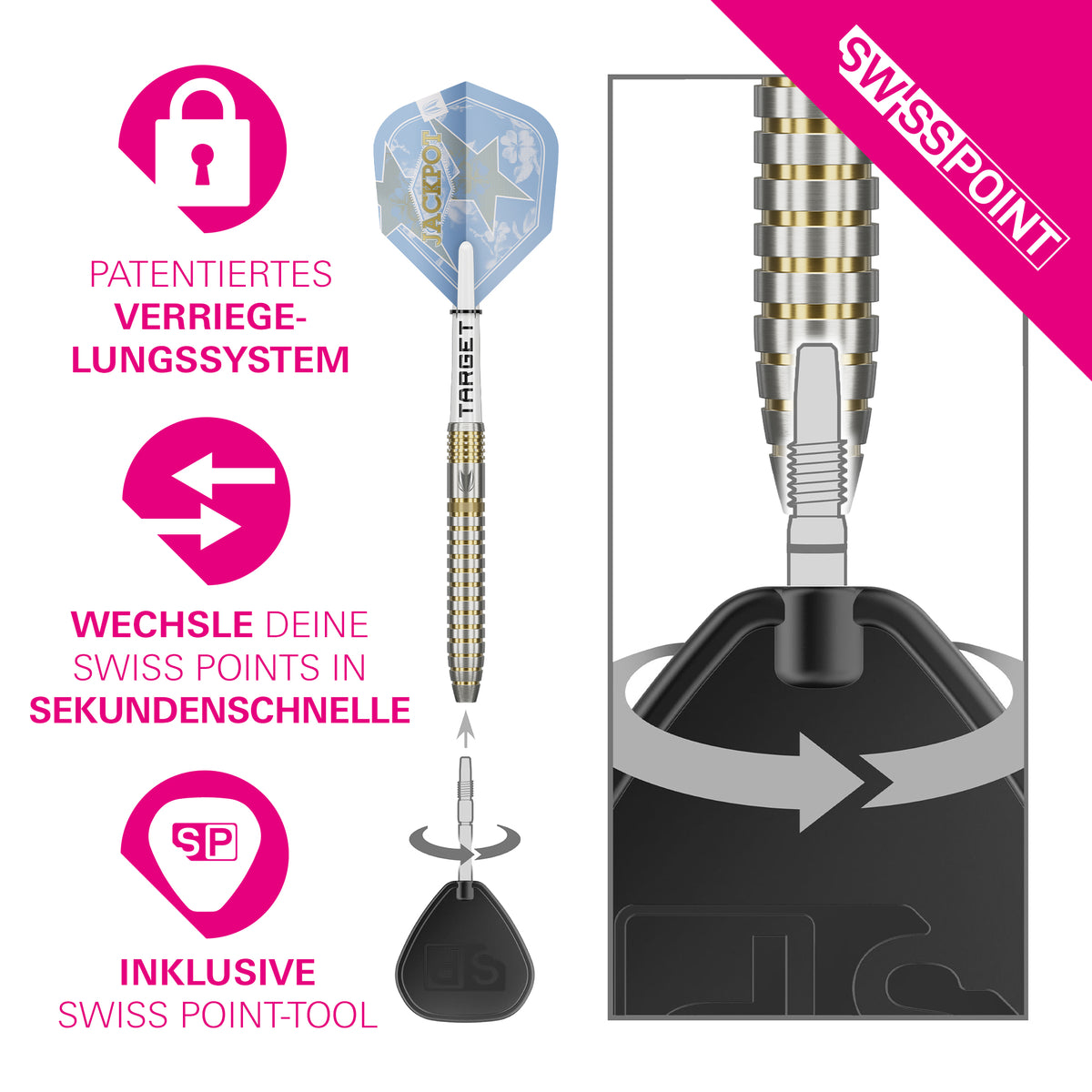 ADRIAN LOUIS SHOWDOWN 95% Steeldarts - DreamDarts Dartshop