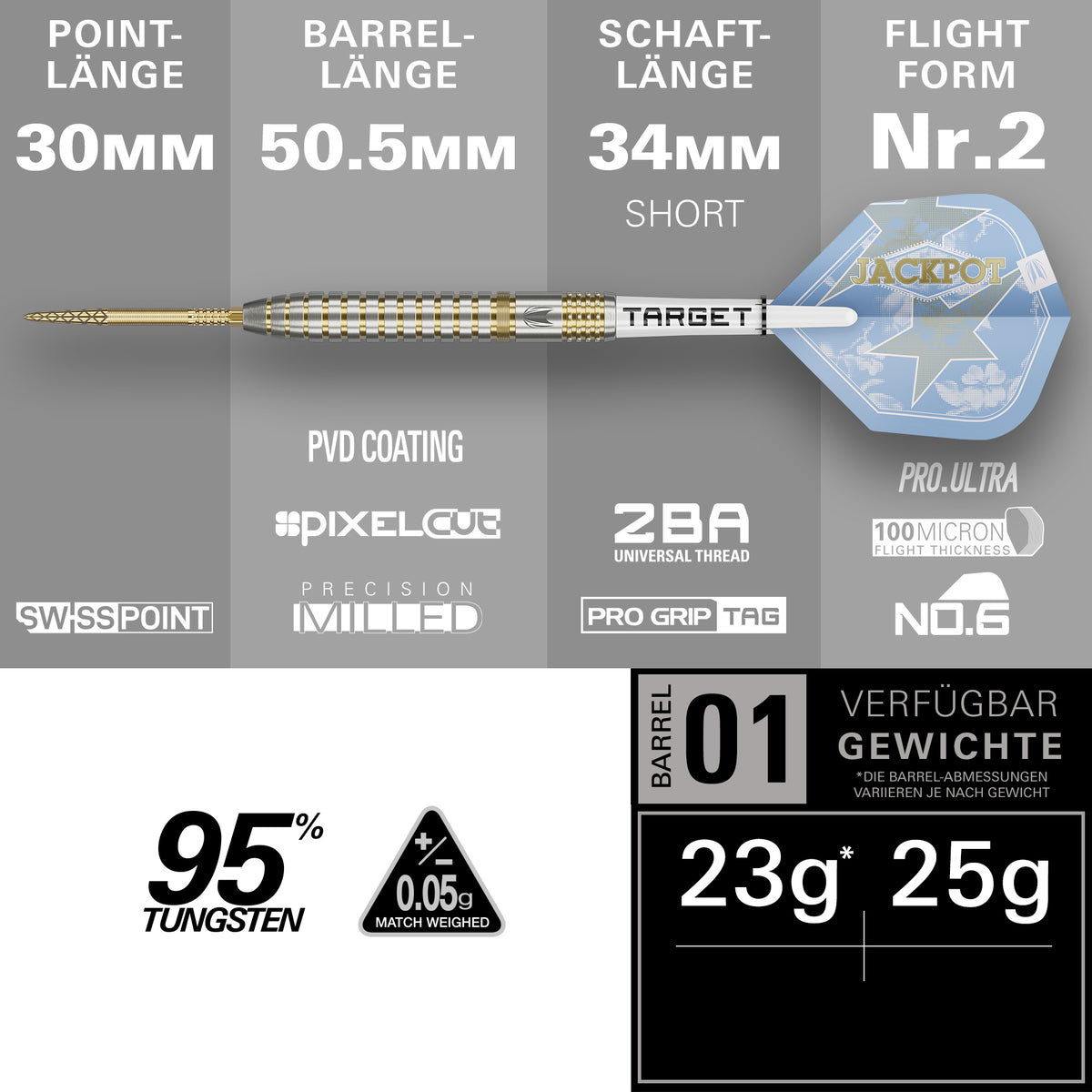 ADRIAN LOUIS SHOWDOWN 95% Steeldarts - DreamDarts Dartshop