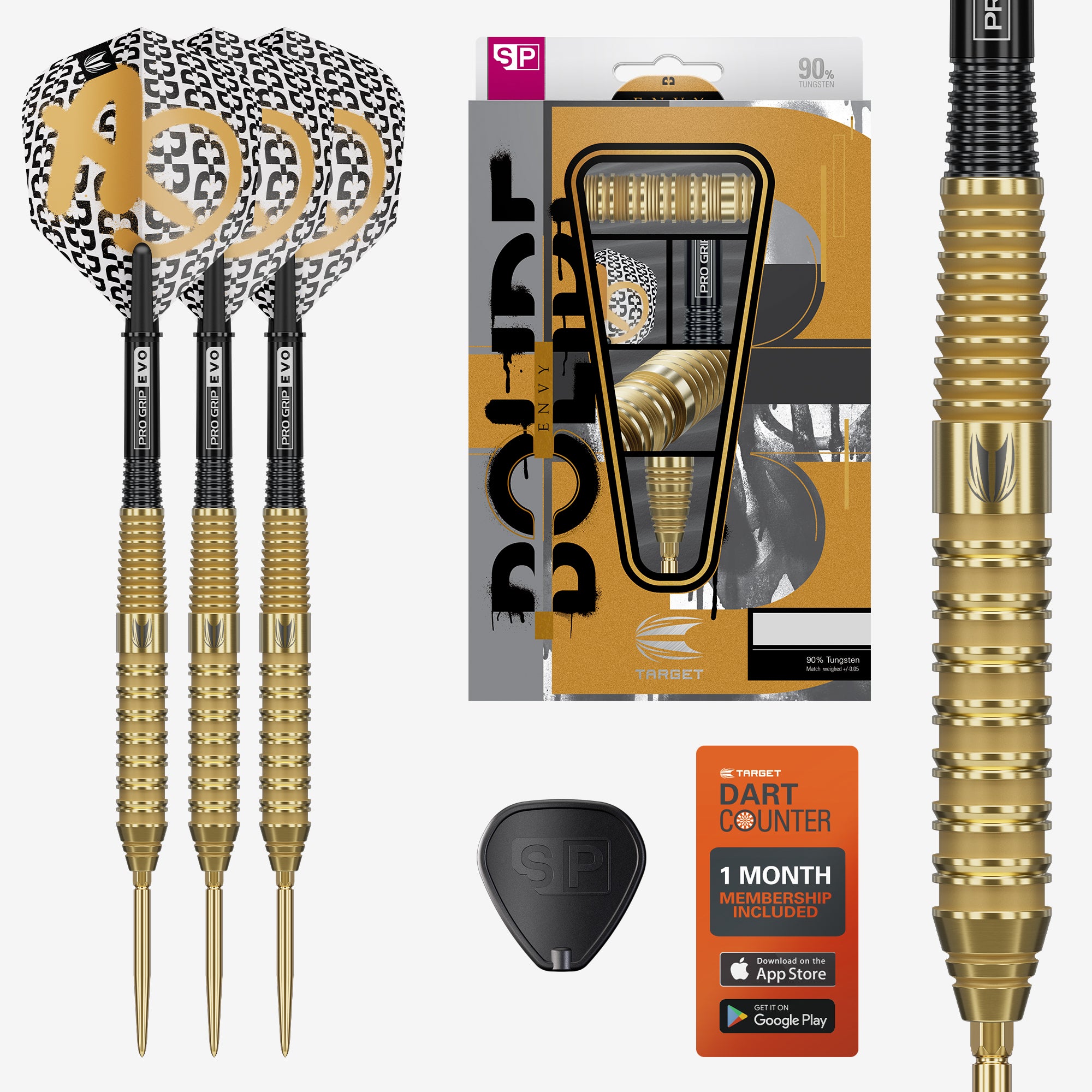 BOLIDE ENVY 02 90% STEEL TIP DARTS - DreamDarts Dartshop