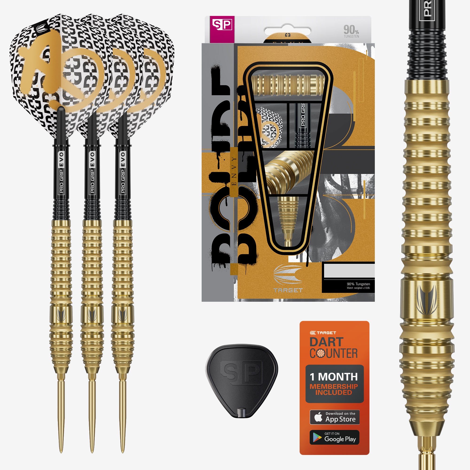 BOLIDE ENVY 03 90% STEEL TIP DARTS - DreamDarts Dartshop
