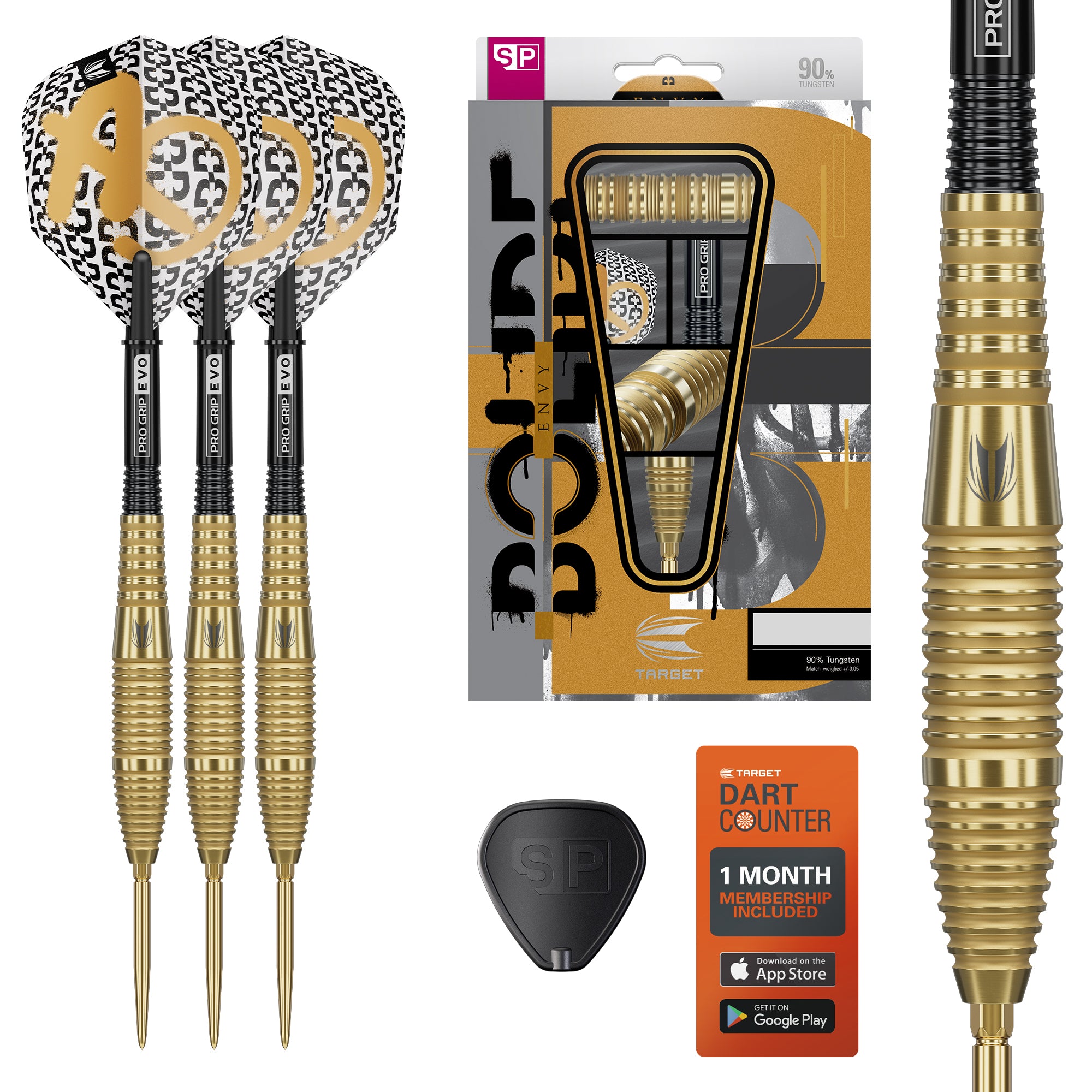 BOLIDE ENVY 05 90% STEEL TIP DARTS - DreamDarts Dartshop