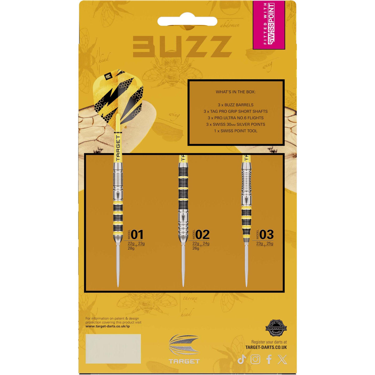 BUZZ SP03 90% Steeldarts - DreamDarts Dartshop