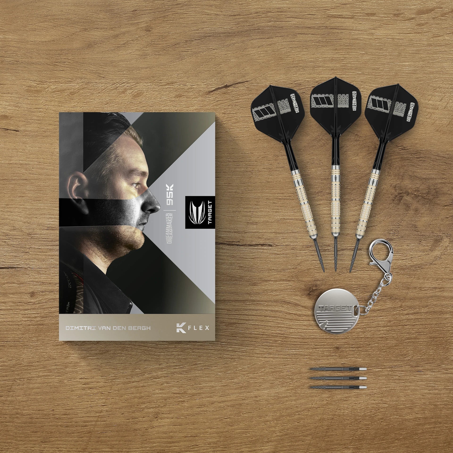 Dimitri van den Bergh 95K 95 % Steeldarts - DreamDarts Dartshop
