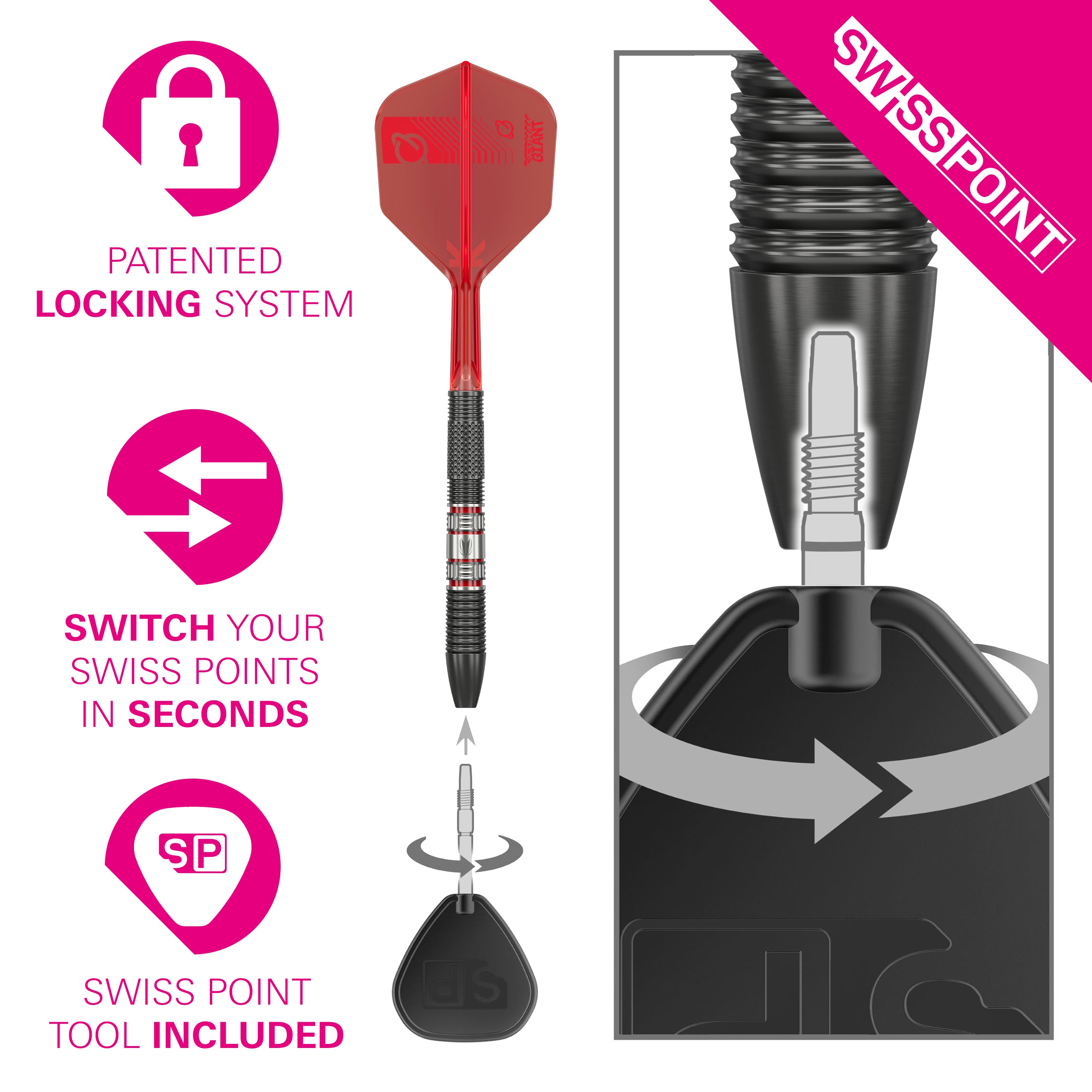 GABRIEL CLEMENS 95K STEEL TIP DARTS - DreamDarts Dartshop