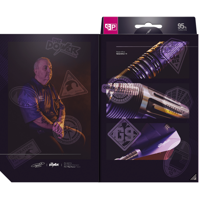 Phil Taylor Power 9FIVE G10 95% Steeldarts - DreamDarts Dartshop
