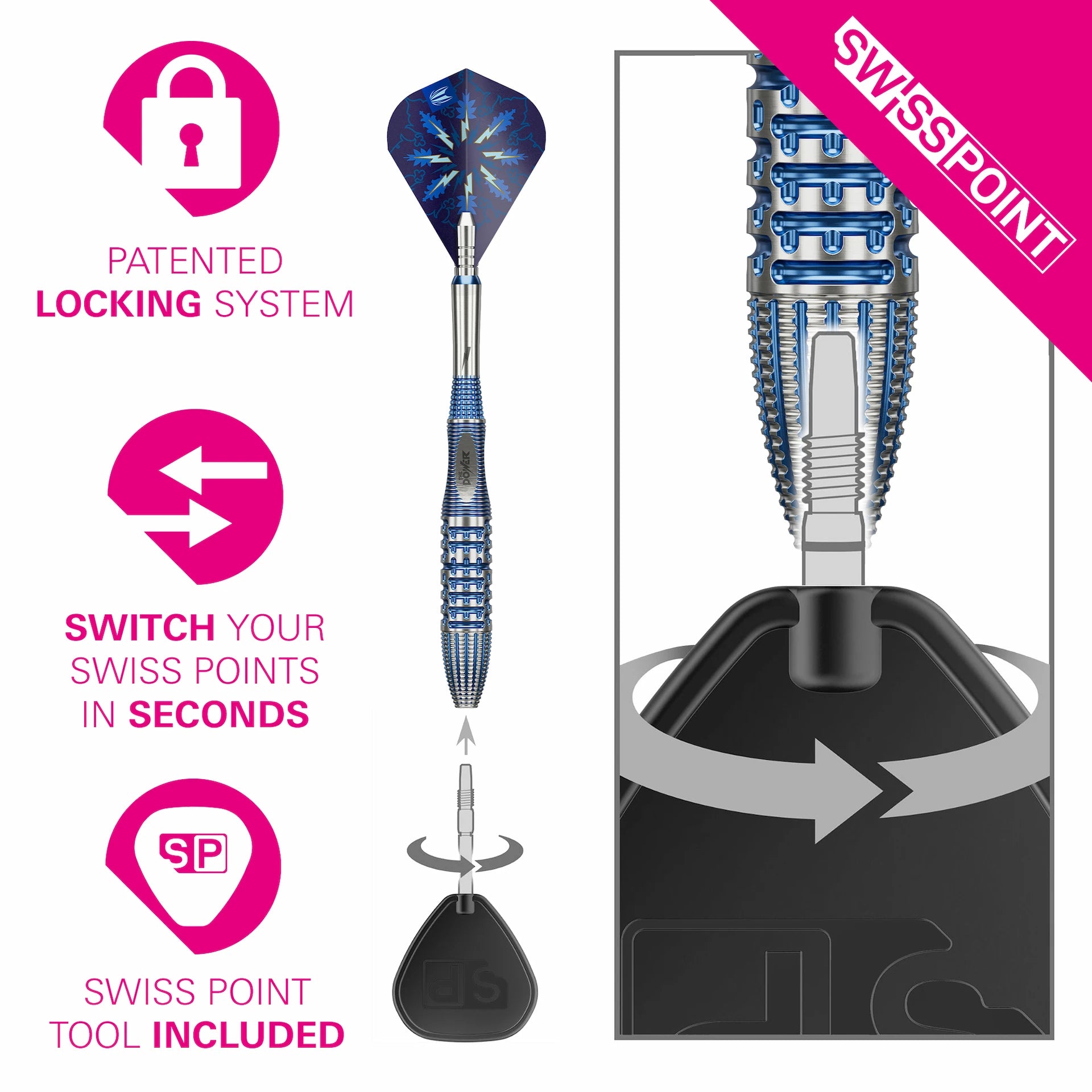 Phil Taylor Power Gx2 95 % Steeldarts - DreamDarts Dartshop