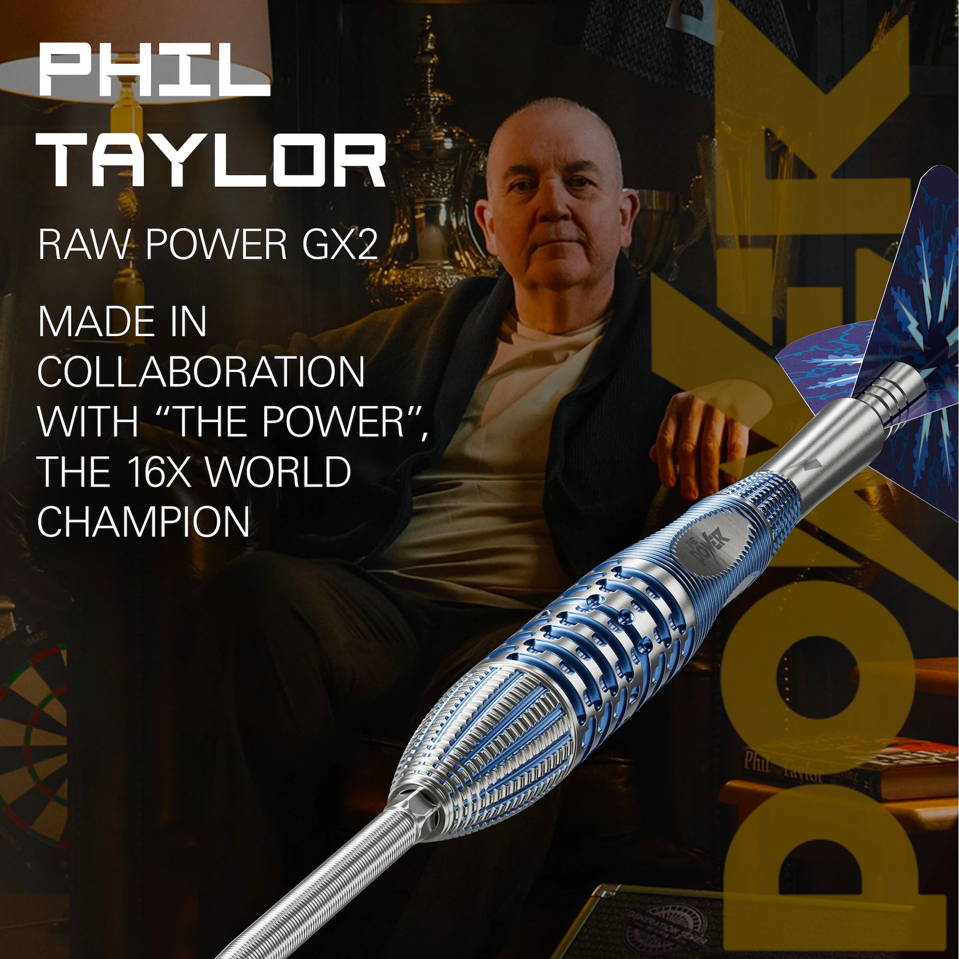 Phil Taylor Power Gx2 95 % Steeldarts - DreamDarts Dartshop
