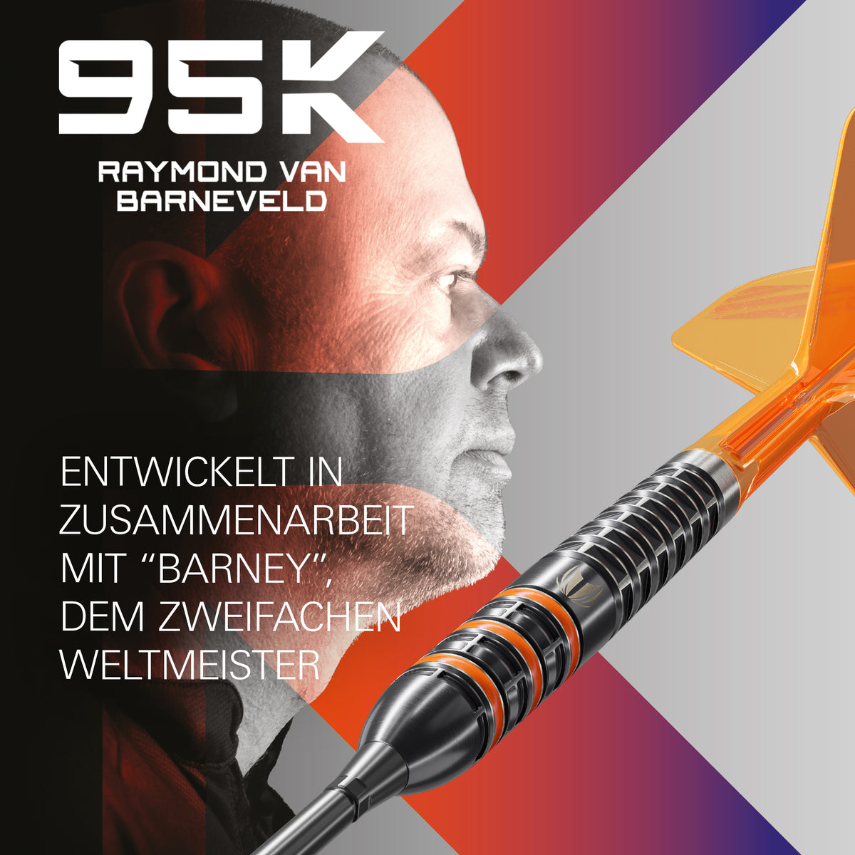 RAYMOND VAN BARNEVELD 95K Steeldarts - DreamDarts Dartshop