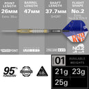 RAYMOND VAN BARNEVELD CHRONO 95% STEEL TIP DARTS - DreamDarts Dartshop
