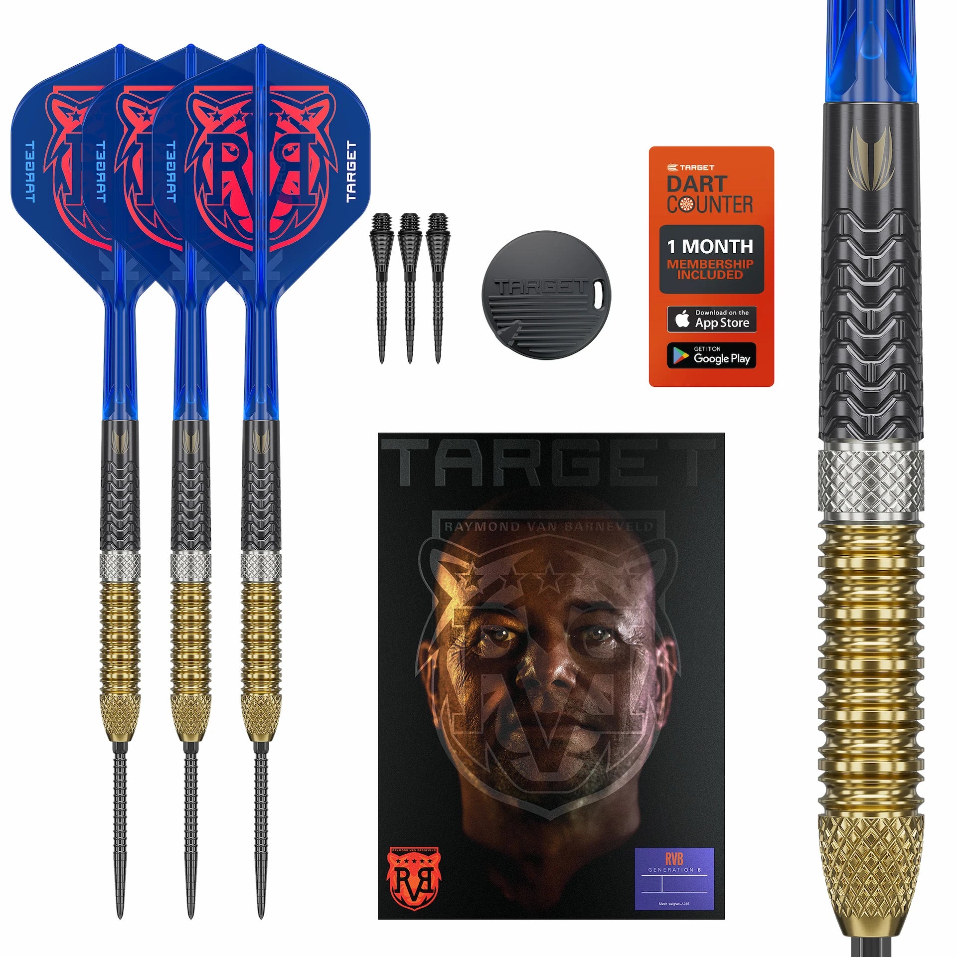 Raymond van Barneveld Gen 6 95 % Steeldarts - DreamDarts Dartshop