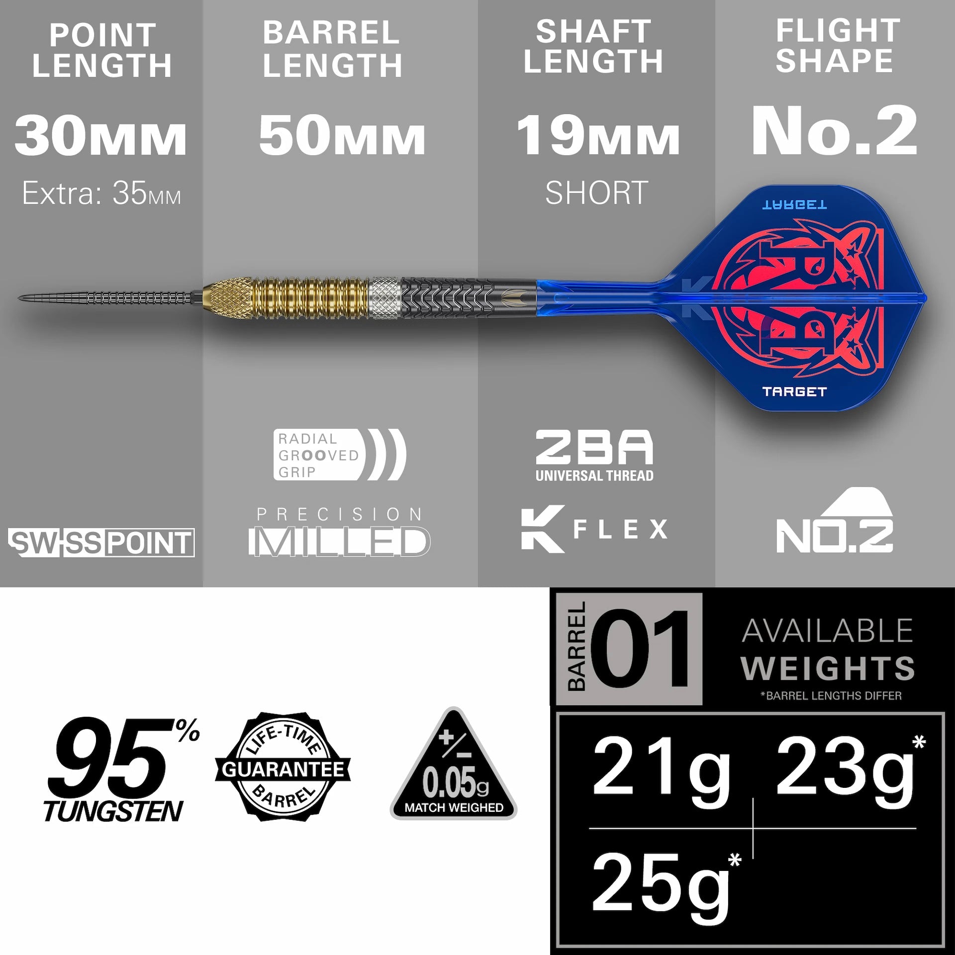 Raymond van Barneveld Gen 6 95 % Steeldarts - DreamDarts Dartshop