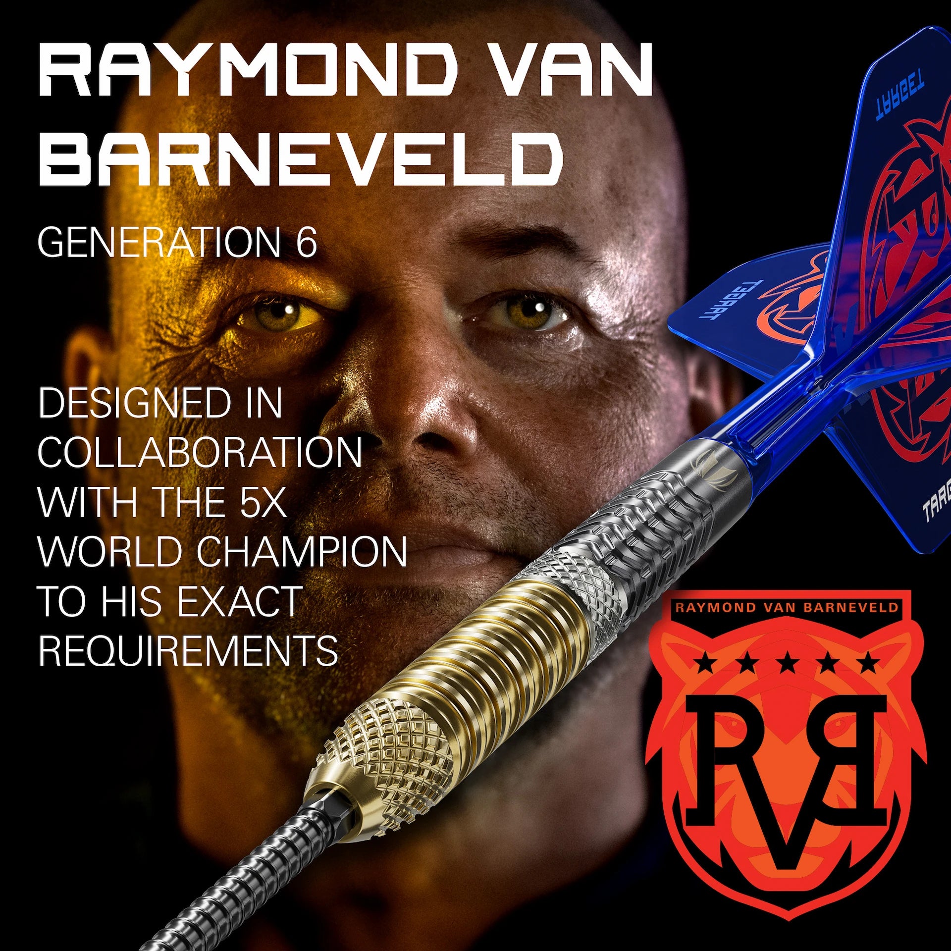 Raymond van Barneveld Gen 6 95 % Steeldarts - DreamDarts Dartshop