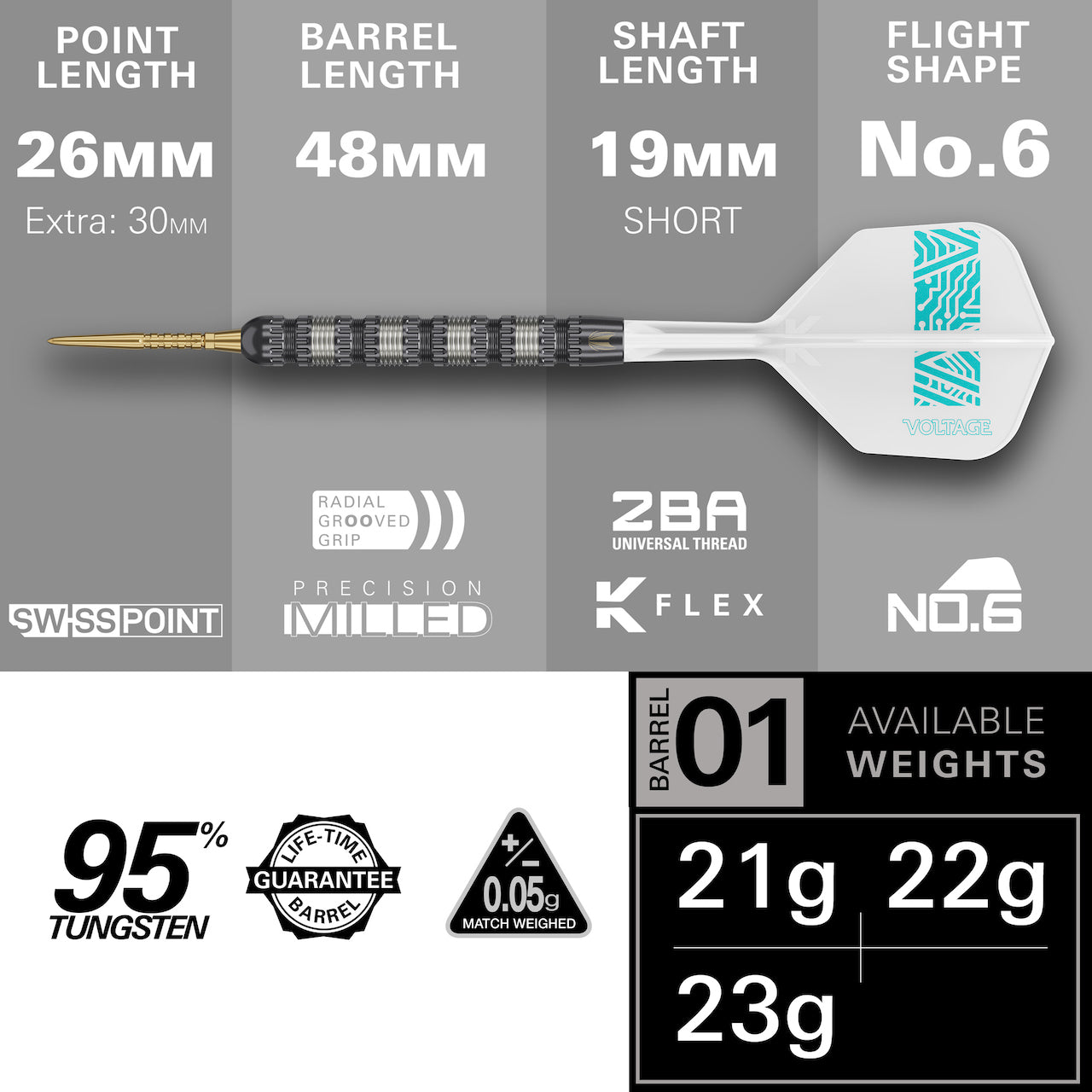 ROB CROSS 95K STEELDARTS - DreamDarts Dartshop