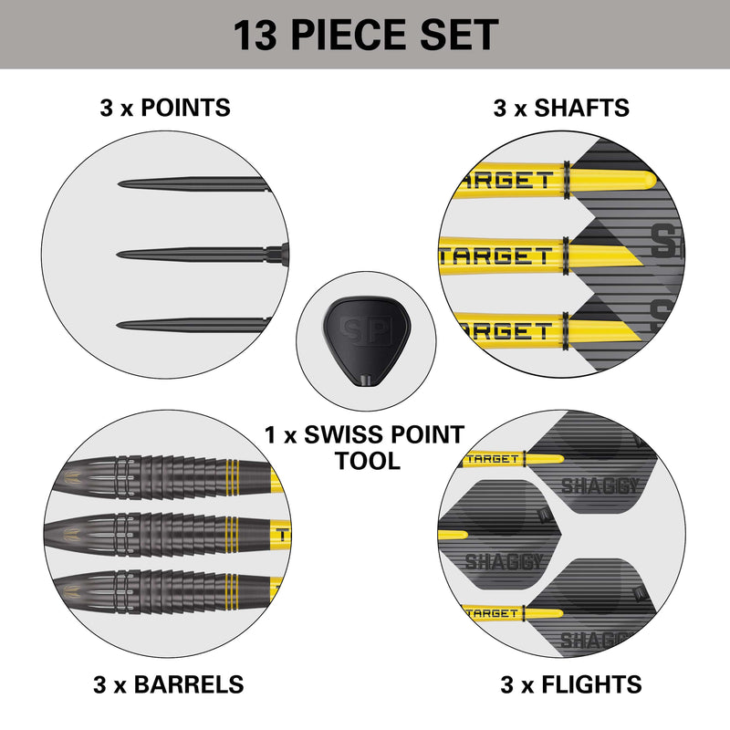 Scott "Shaggy" Williams BLACK 90% Steeldarts - DreamDarts Dartshop