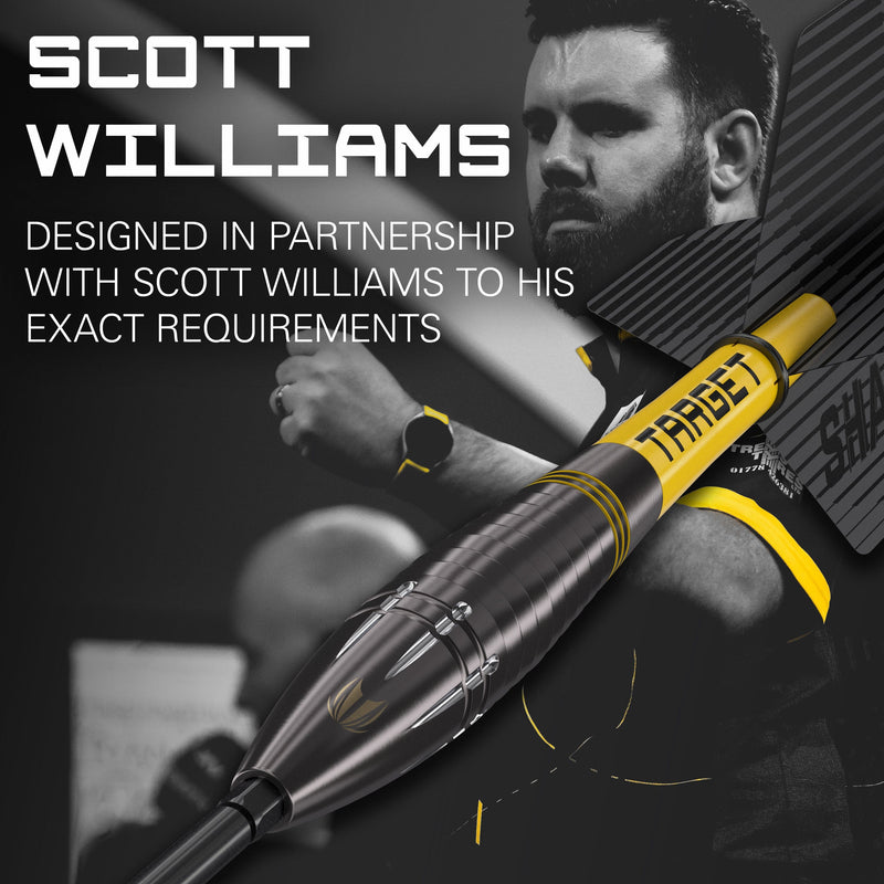 Scott "Shaggy" Williams BLACK 90% Steeldarts - DreamDarts Dartshop