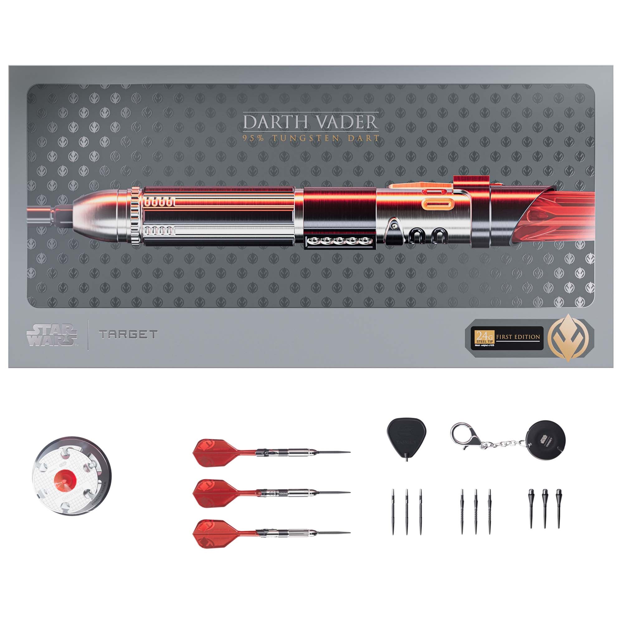 Star Wars | Target Darth Vader "Sith Lord" Lightsaber First Edition 95% Tungsten Steel Tip Darts - DreamDarts Dartshop