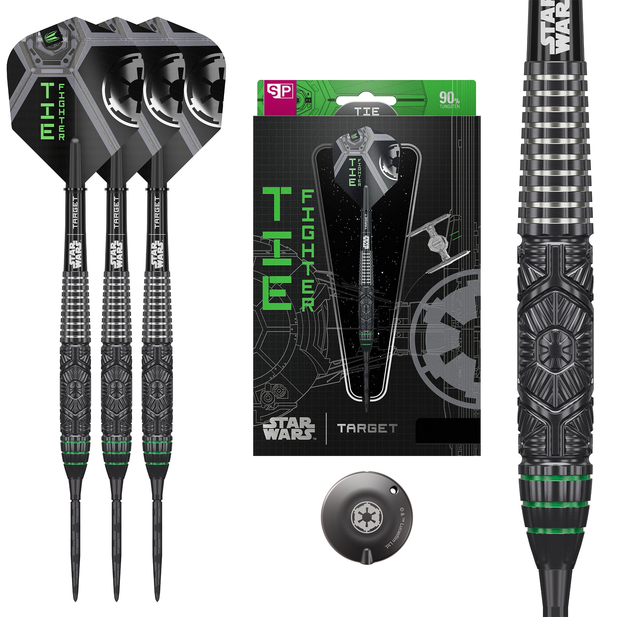 STAR WARS Tie Fighter 90% Steeldarts - DreamDarts Dartshop
