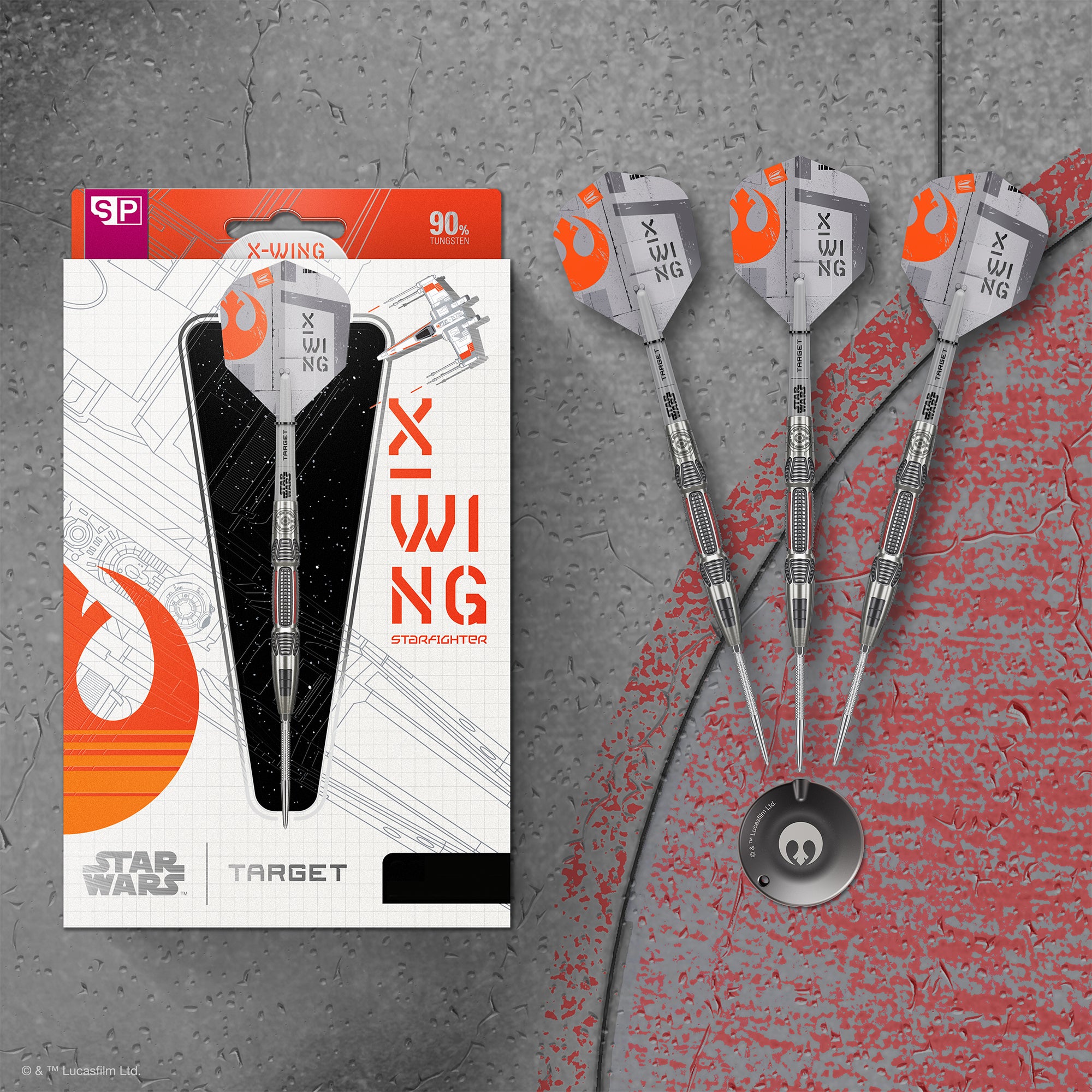 STAR WARS X-Wing 90% Steeldarts - DreamDarts Dartshop