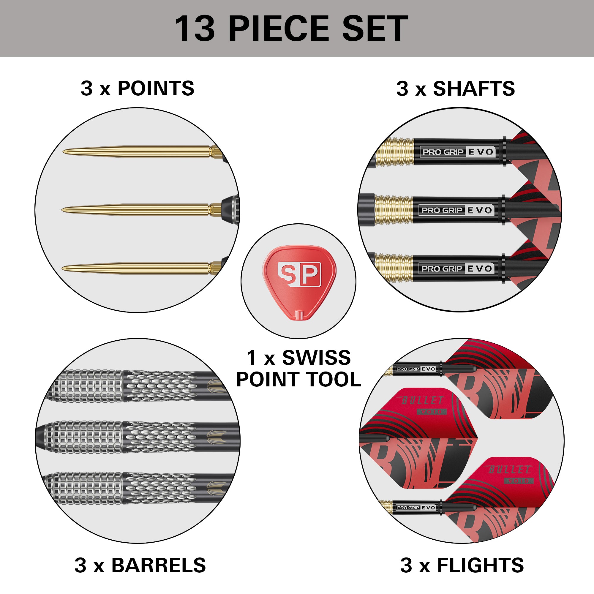 STEPHEN BUNTING G5 VOID 95% SP STEEL TIP - DreamDarts Dartshop