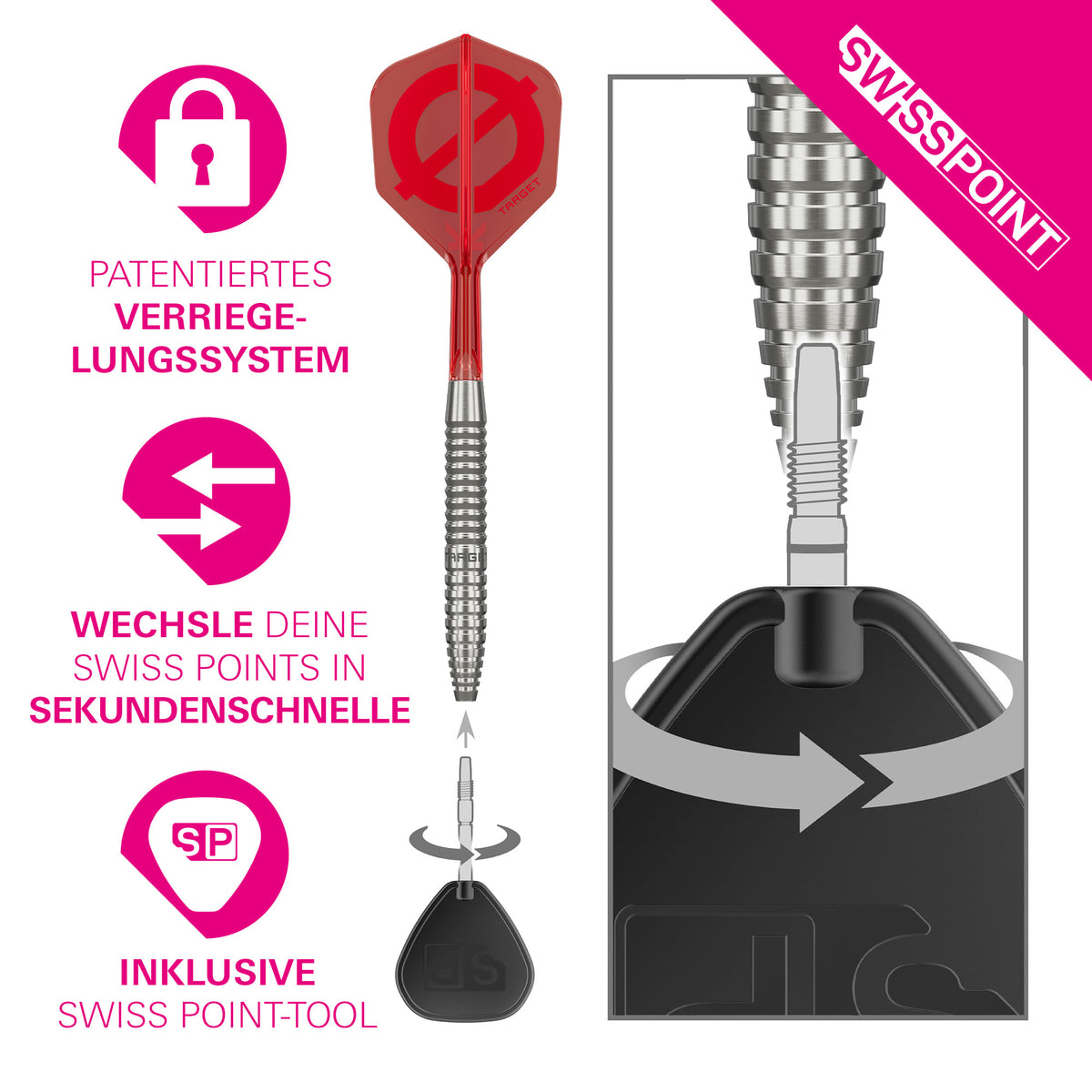 TARGET GROUP Ø 02 50% Steeldarts - DreamDarts Dartshop