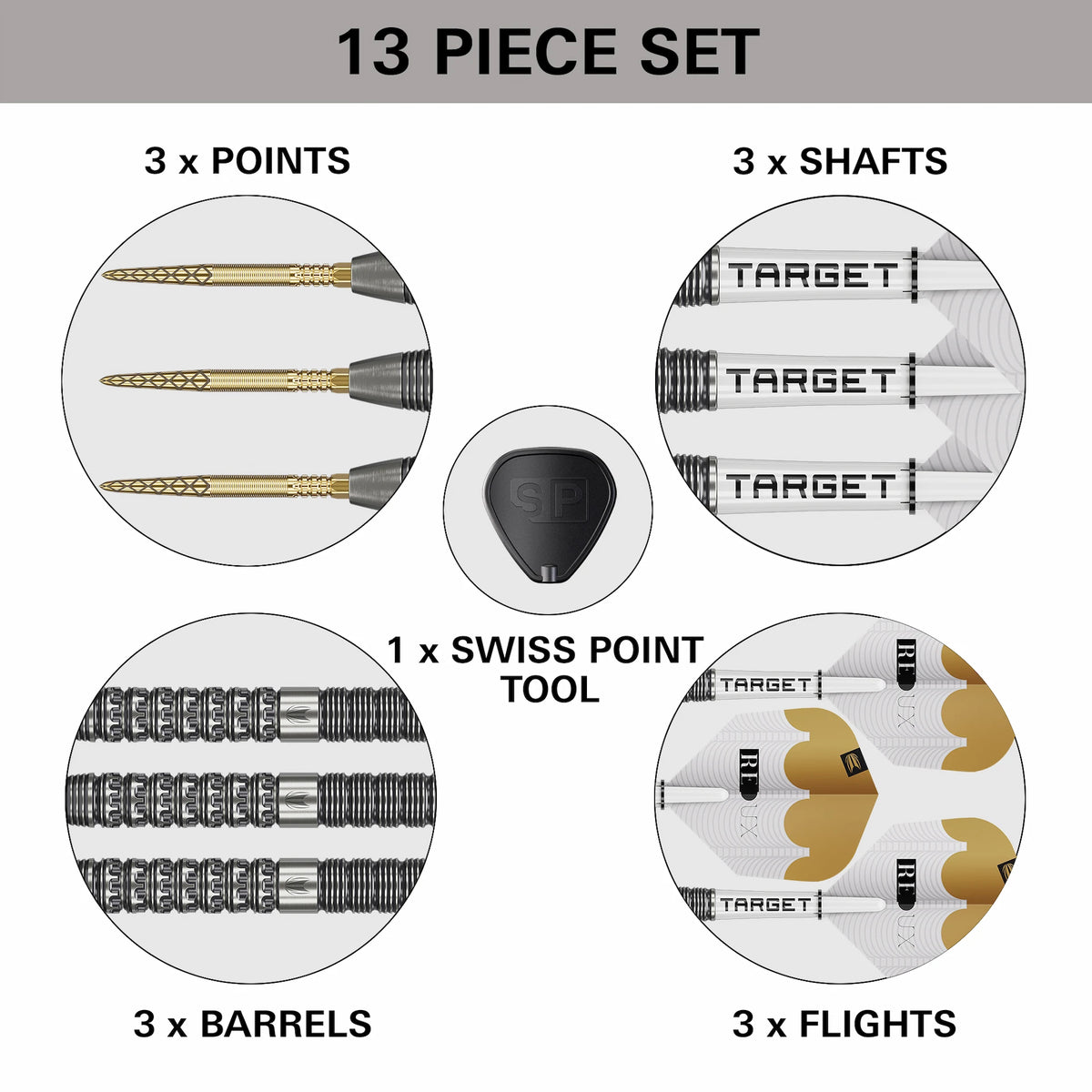 Target Redux 01 90 % Steeldarts - DreamDarts Dartshop
