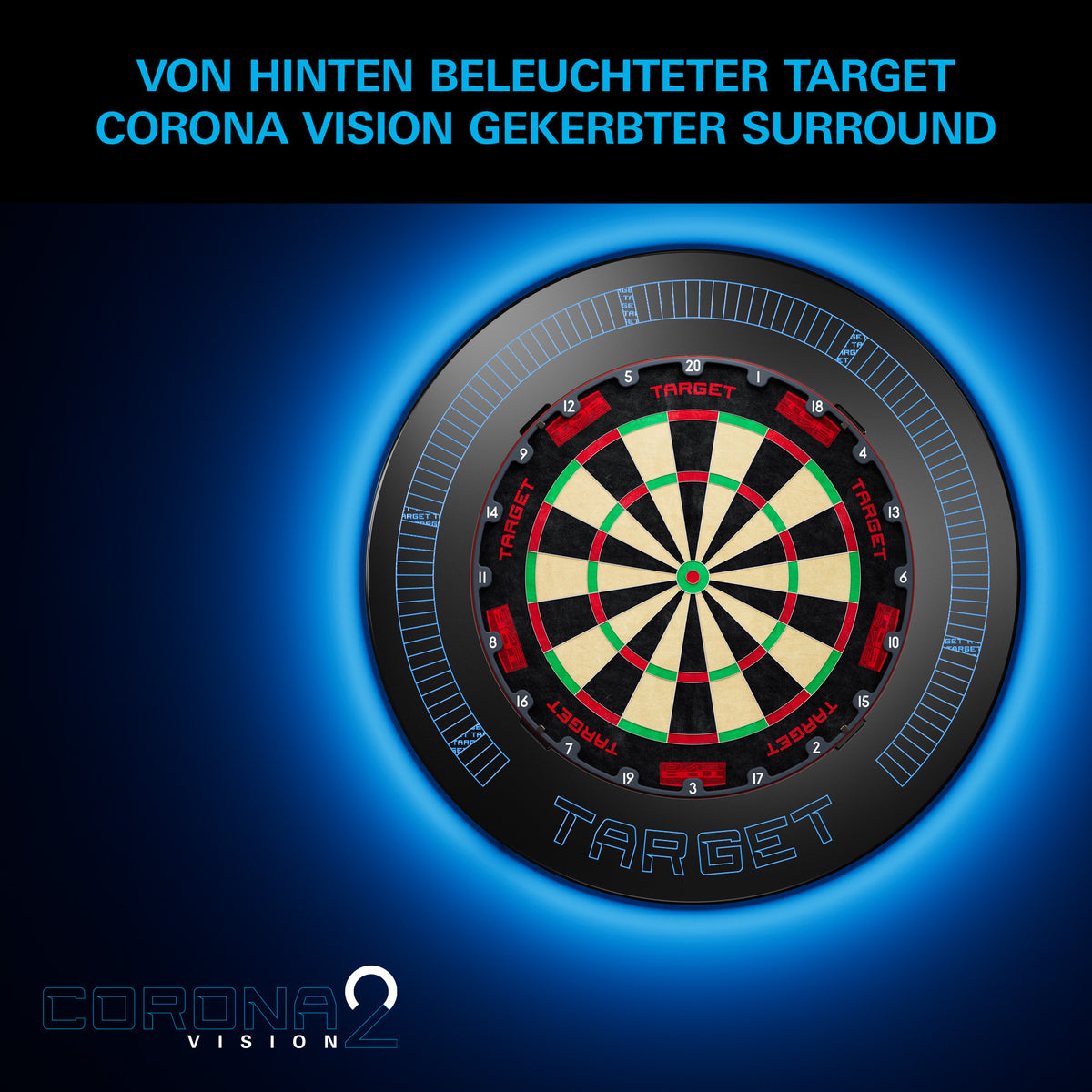 TARGET CORONA VISION NOTCHED SURROUND - DreamDarts Dartshop