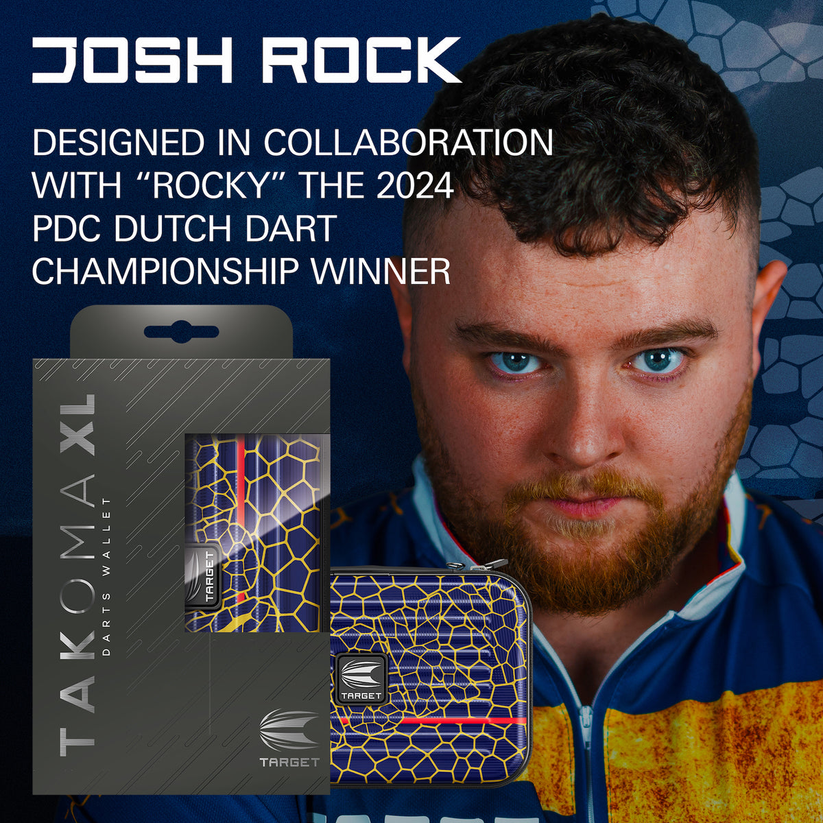 TAKOMA JOSH ROCK XL WALLET 2025 - DreamDarts Dartshop