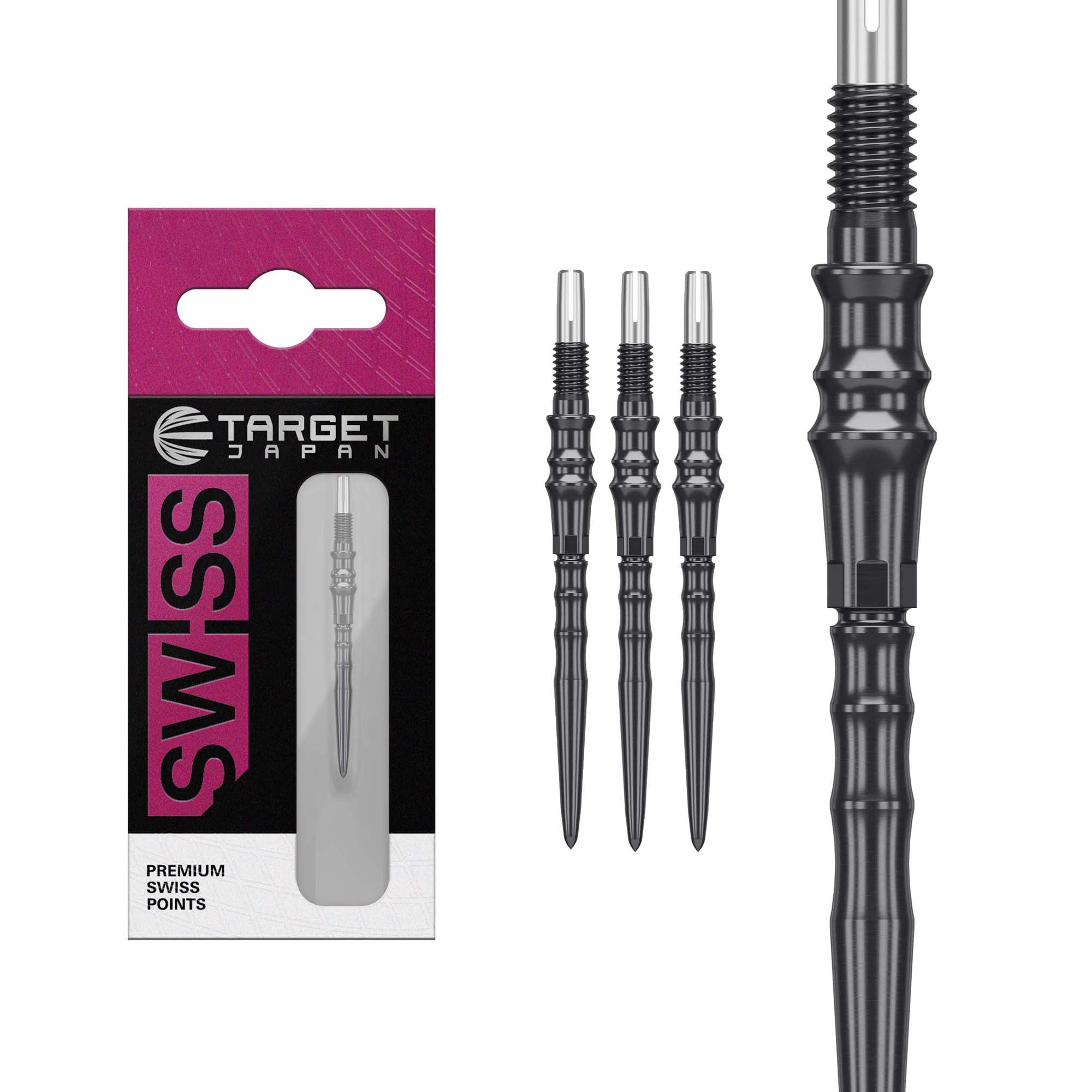 Premium Target JP Swiss Points - Schwarz - DreamDarts Dartshop