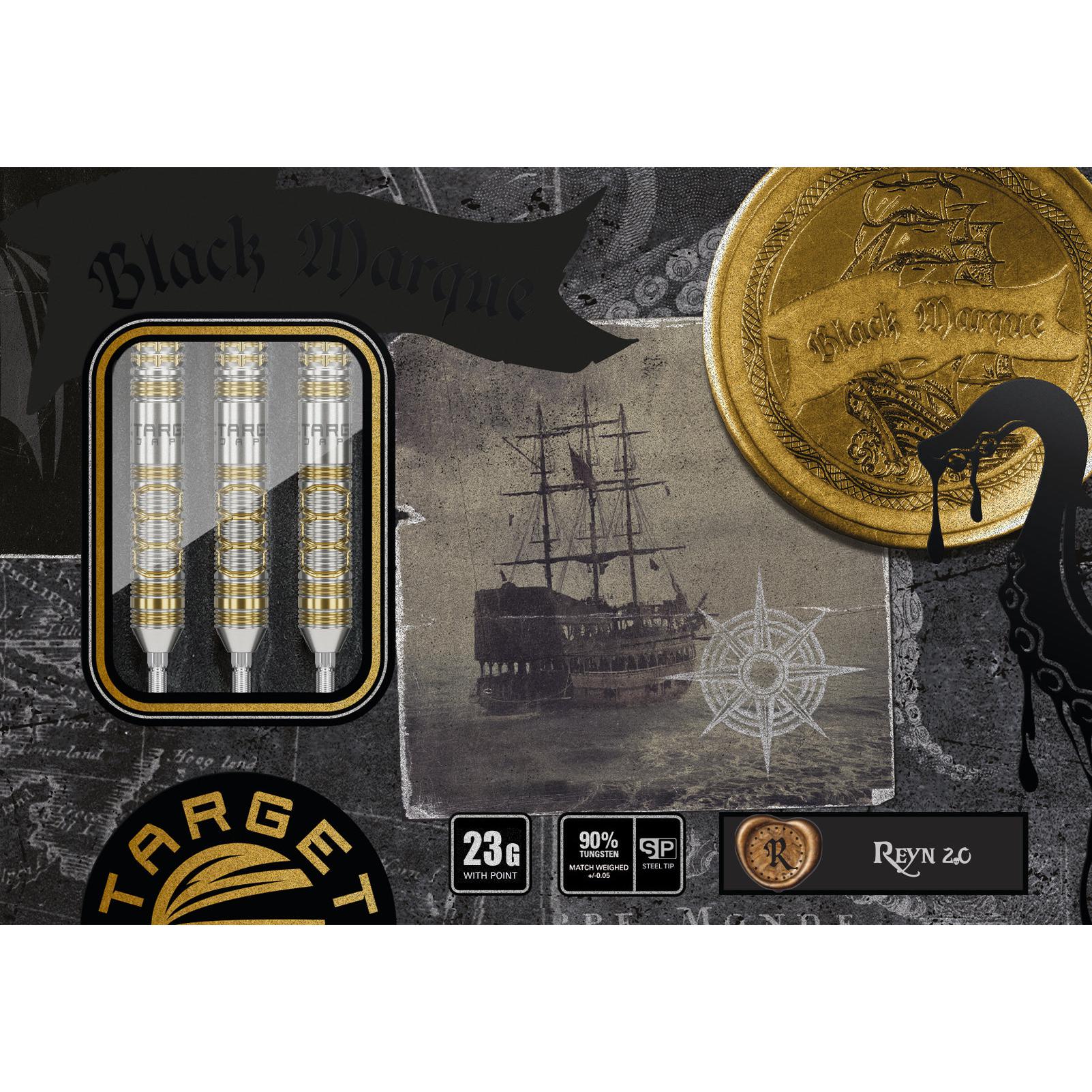 BLACK MARQUE REYN 2.0 90% STEEL TIP DARTS - DreamDarts Dartshop