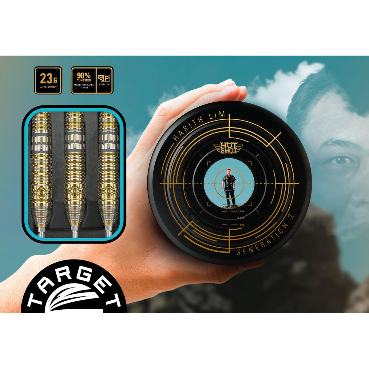 HOT SHOT GEN2 90% 23G STEEL TIP DARTS - DreamDarts Dartshop