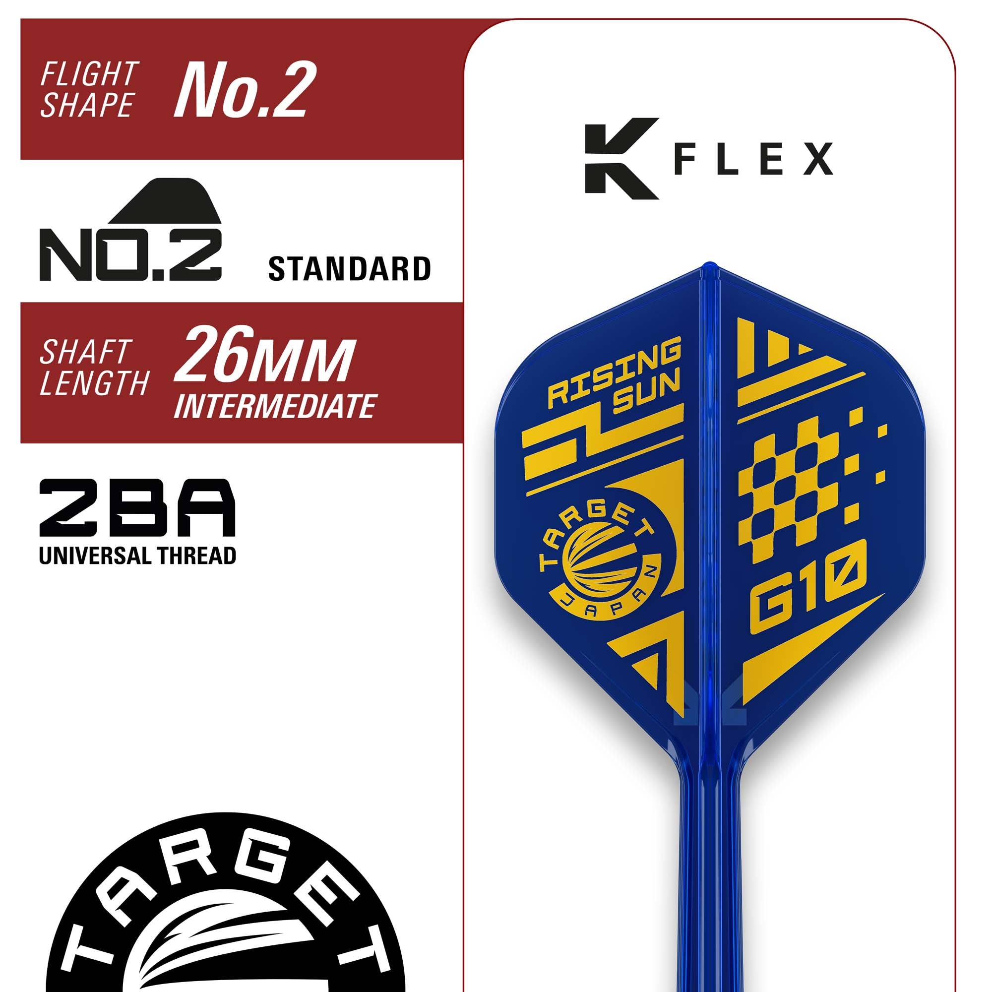 The Rising Sun Gen10 95% SP Steeldarts - DreamDarts Dartshop