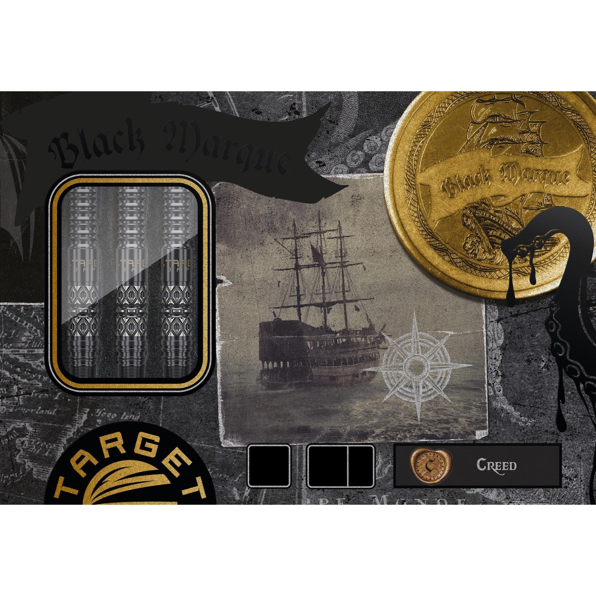 Black Marque Creed 90% Steeldarts - DreamDarts Dartshop