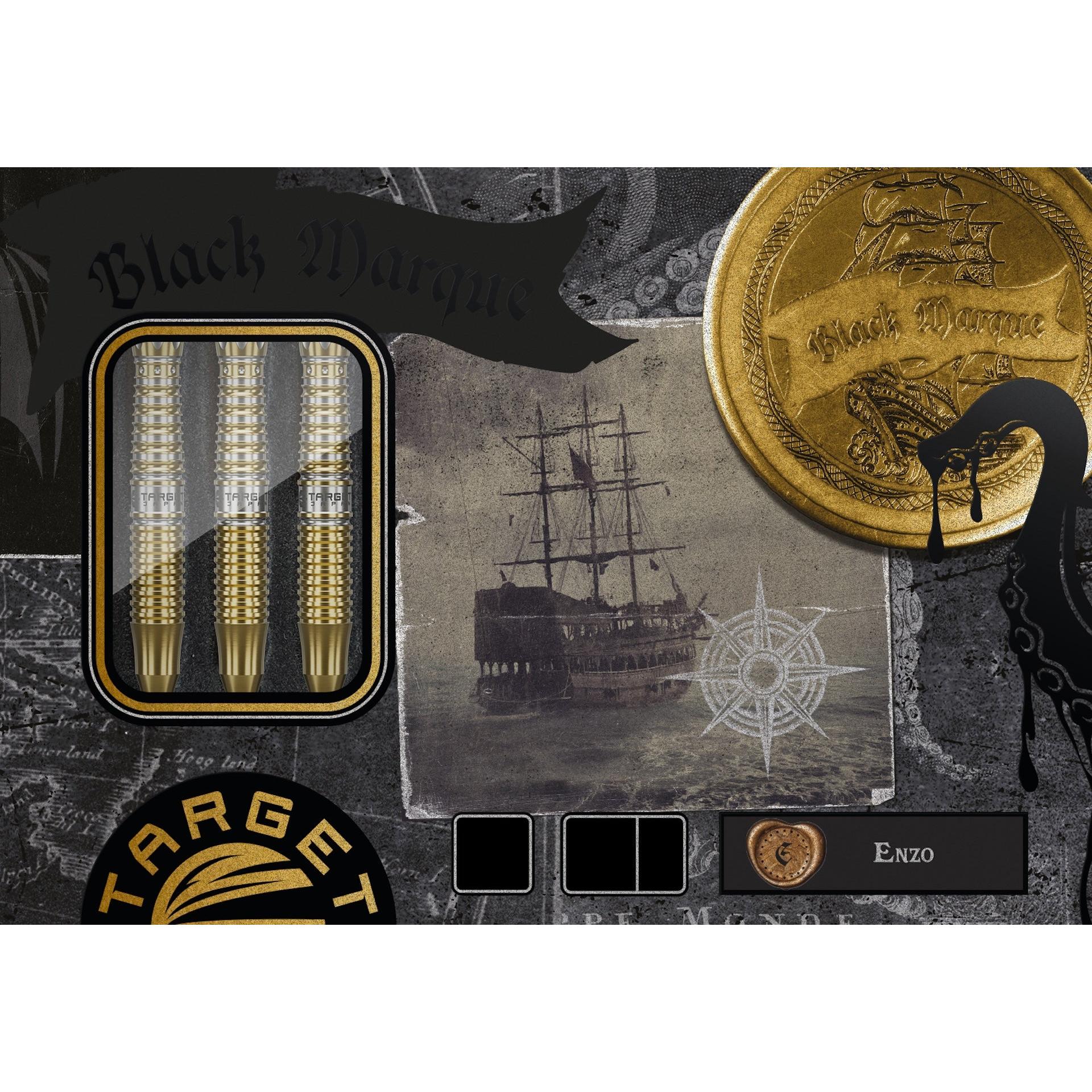 Black Marque Enzo 90% Steeldarts - DreamDarts Dartshop