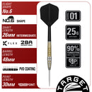 Black Marque Warrior 90% Steeldarts - DreamDarts Dartshop