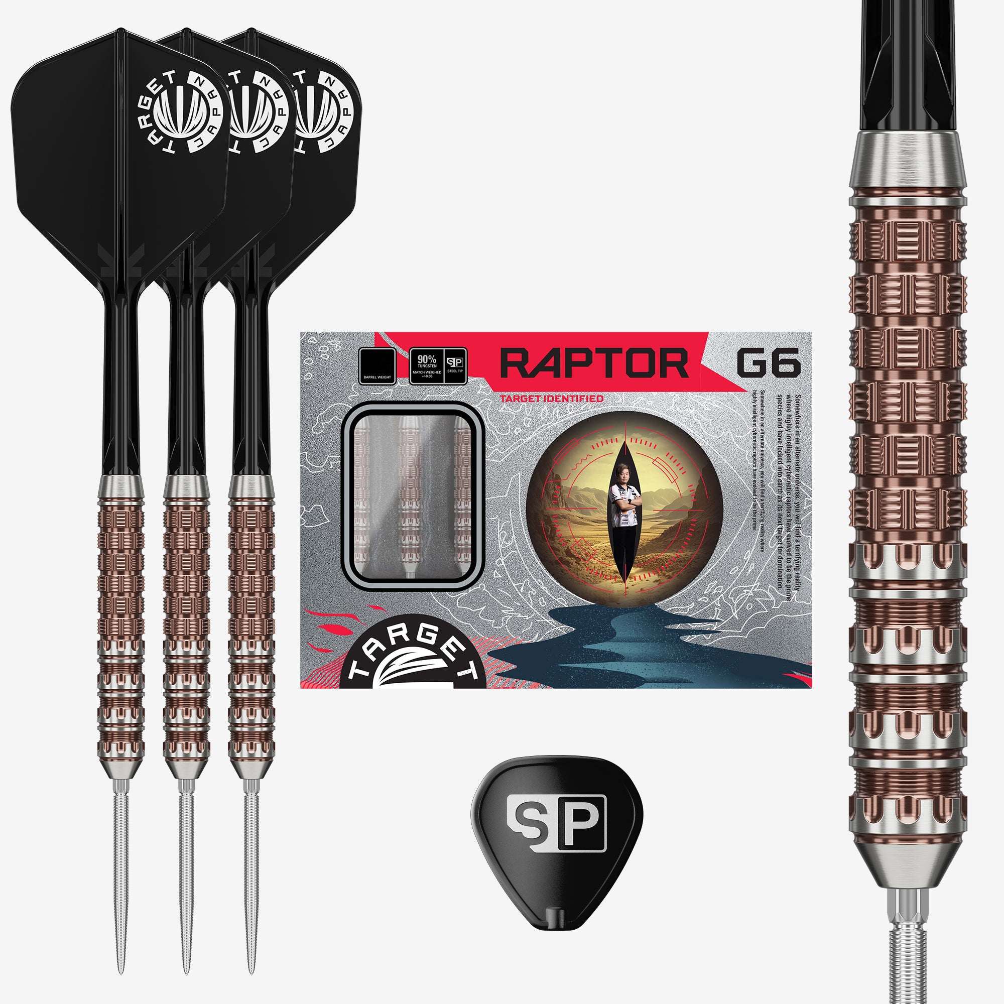 George Nishitani Raptor Gen6 90% Steeldarts - DreamDarts Dartshop