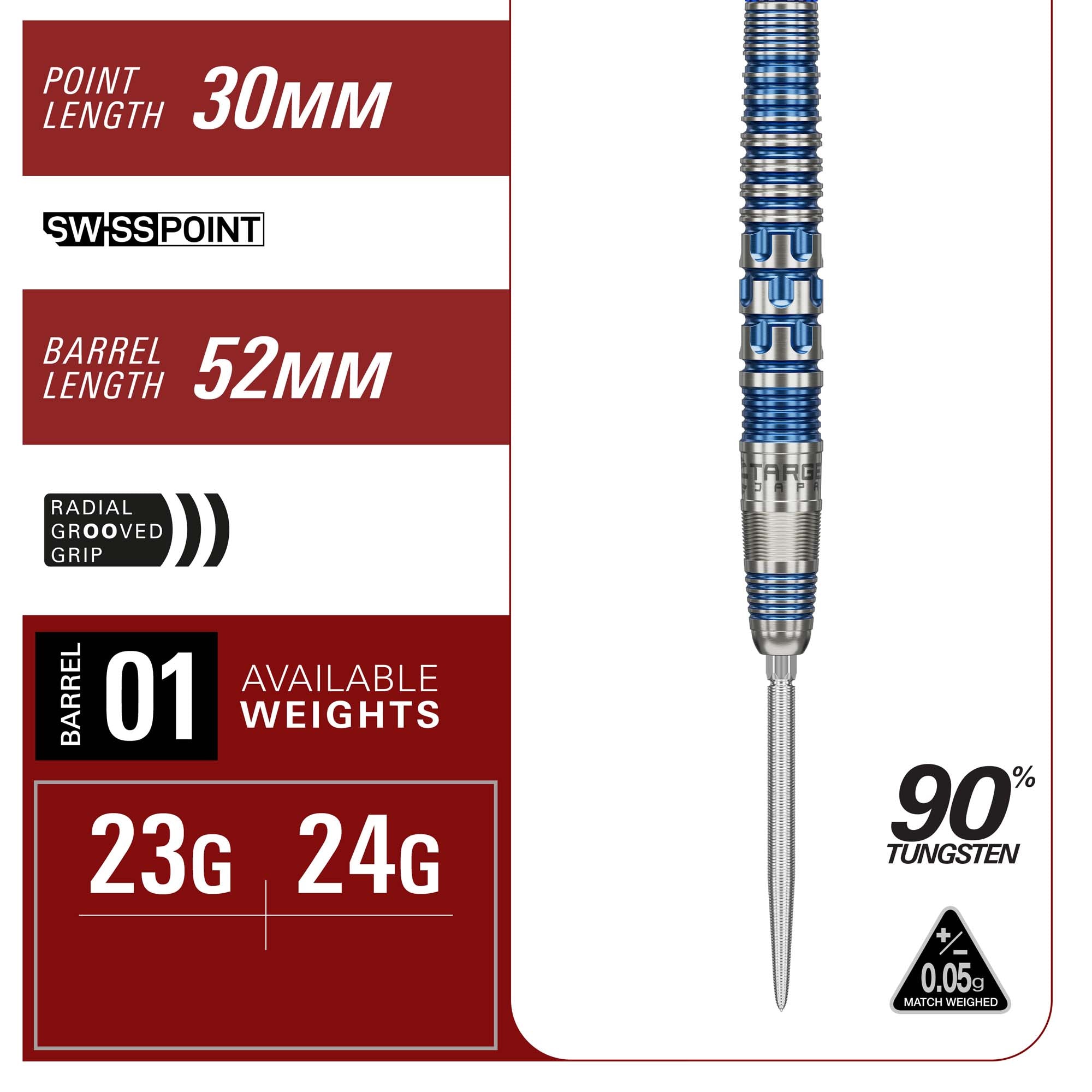MIZU Series 01 SP 90% STEEL TIP DARTS - DreamDarts Dartshop
