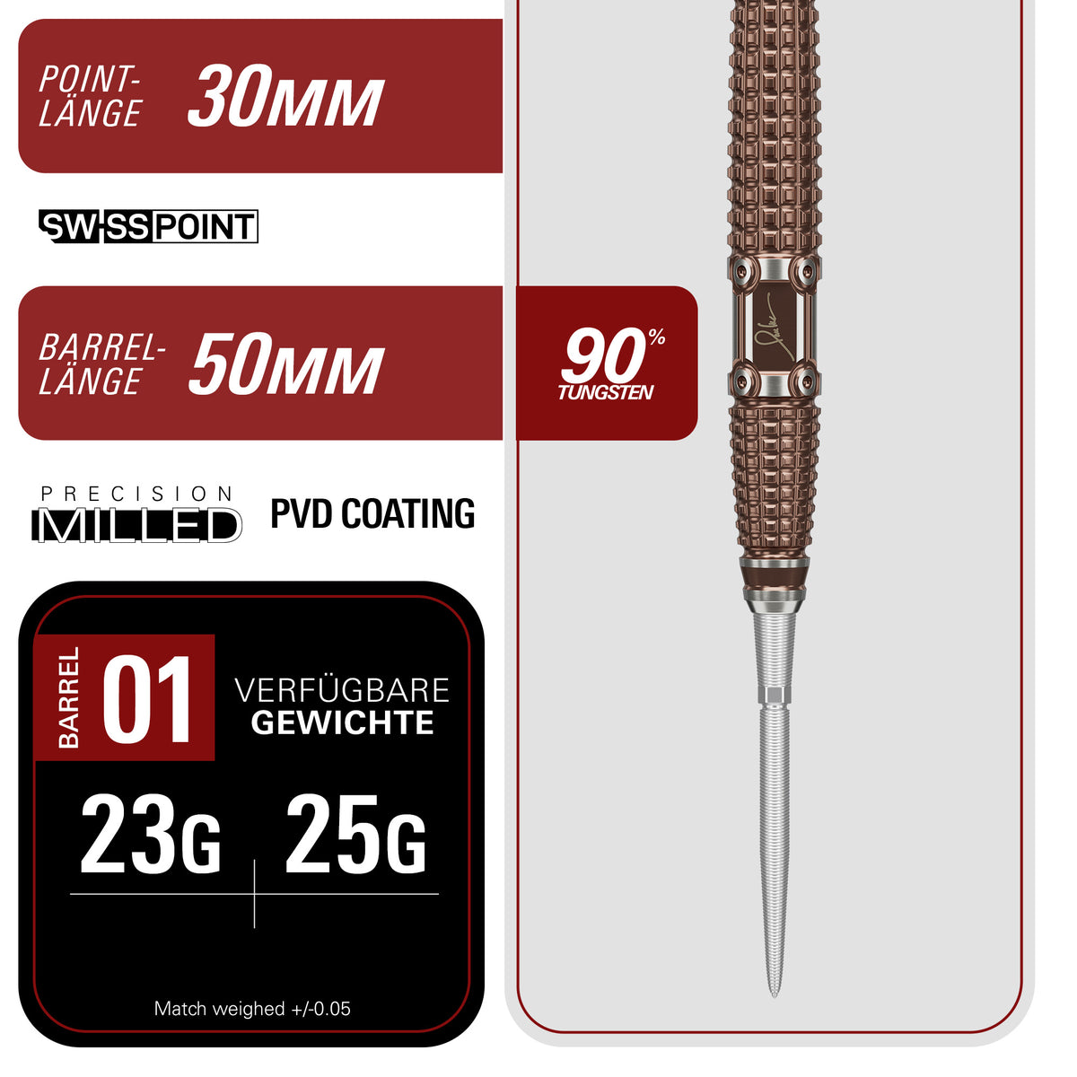 Paul Lim "The Legend" GEN 10 90% Steeldarts - DreamDarts Dartshop