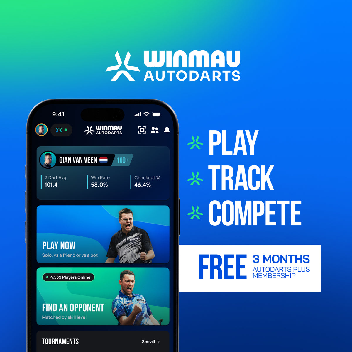 Winmau Autodarts X Autoscoring System - DreamDarts Dartshop