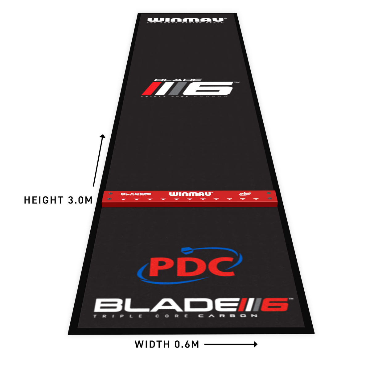 Pro Zone Precision Blade 6 Soft Dartmatte mit Oche - DreamDarts Dartshop