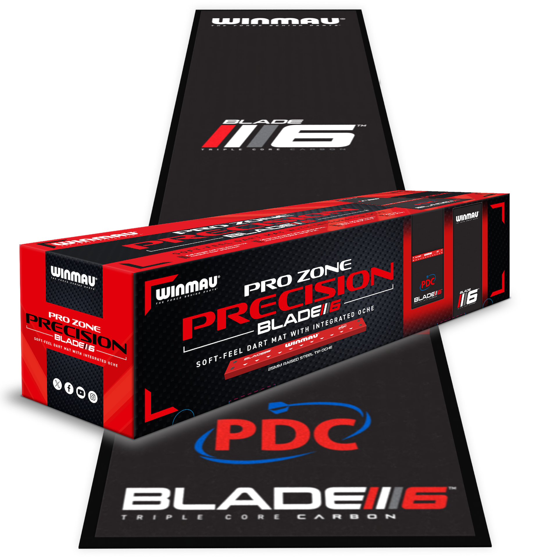 Pro Zone Precision Blade 6 Soft Dartmatte mit Oche - DreamDarts Dartshop