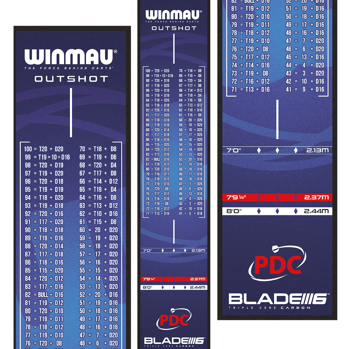 Winmau  2024 PDC Outshot Dartmatte - DreamDarts Dartshop