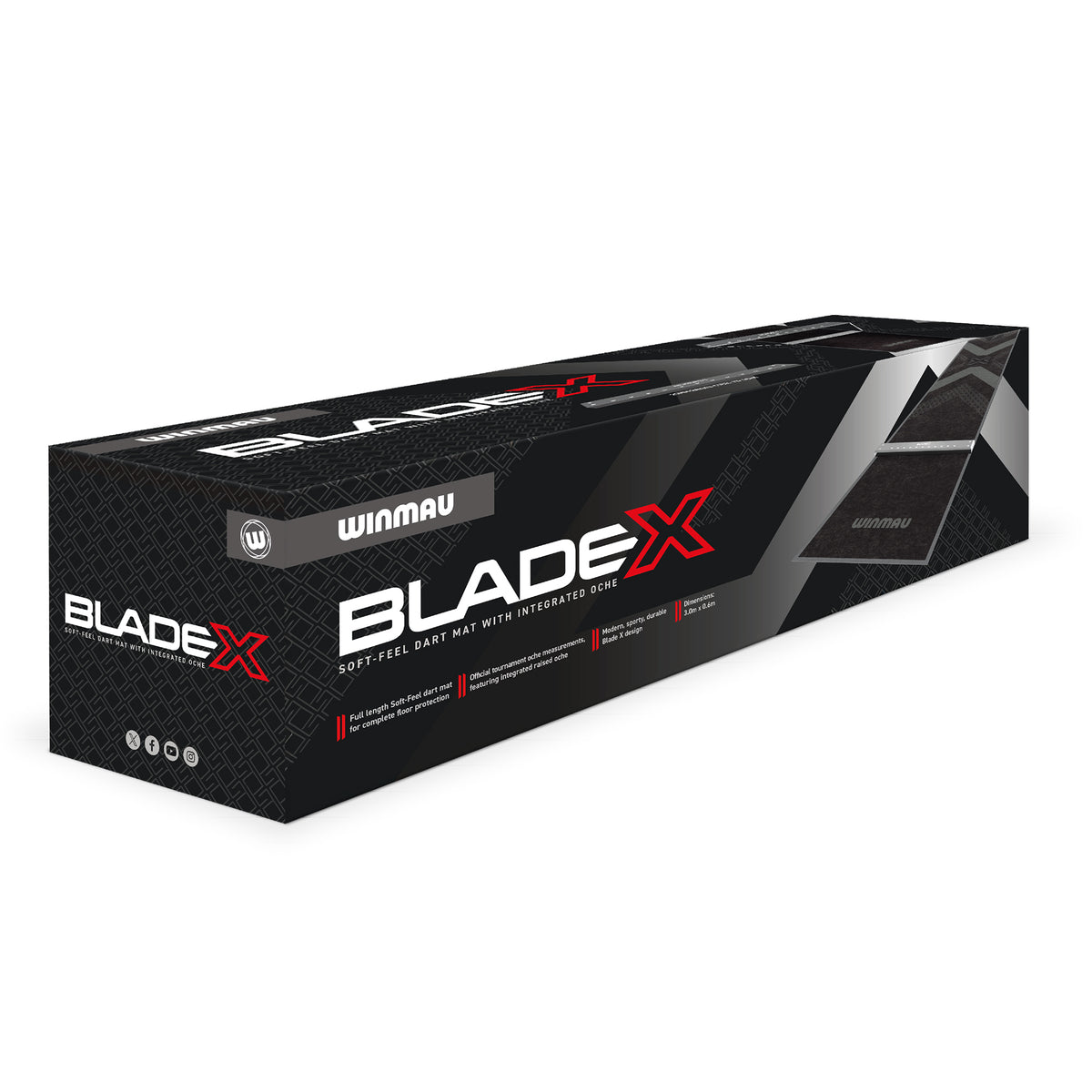 Winmau Balde X Soft Dartmatte mit Oche - DreamDarts Dartshop
